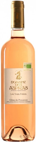 Вино Domaine des Aspras, "Les Trois Freres" Rose, Cotes de Provence AOP, 2015