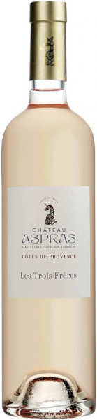 Вино Domaine des Aspras, "Les Trois Freres" Rose, Cotes de Provence AOP, 2018