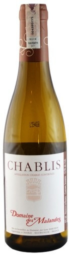 Вино Domaine des Malandes, Chablis AOC, 2017, 0.375 л