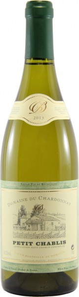 Вино Domaine du Chardonnay, Petit Chablis, 2013