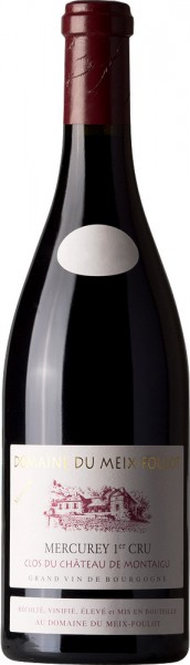 Вино Domaine du Meix-Foulot, Mercurey 1-er Cru "Clos du Chateau de Montaigu", 2007