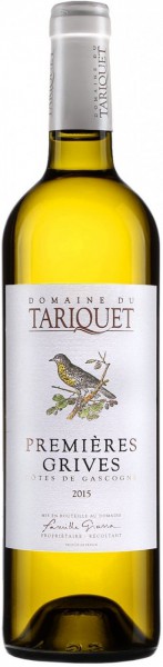 Вино Domaine du Tariquet, "Les Premieres Grives", Cotes de Gascogne VDP, 2015