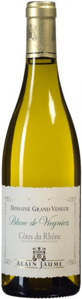 Вино Domaine Grand Veneur, "Blanc de Viognier", Cotes du Rhone AOC, 2019