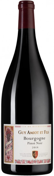 Вино Domaine Guy Amiot et Fils, Bourgogne Pinot Noir AOC, 2018, 1.5 л