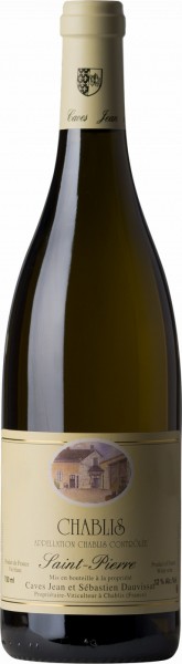 Вино Domaine Jean et Sebastien Dauvissat, Chablis "Saint-Pierre" AOC, 2014, 0.375 л