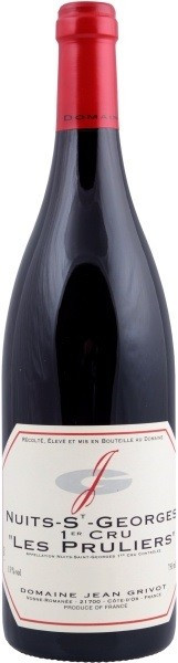 Вино Domaine Jean Grivot, Nuits-St-Georges 1er Cru AOC "Les Pruliers", 2015