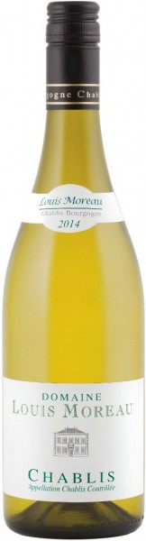 Вино Domaine Louis Moreau, Chablis, 2014