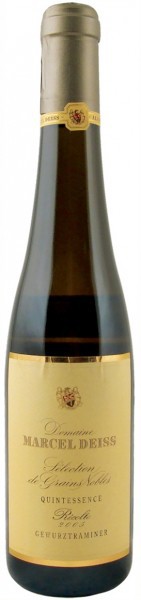 Вино Domaine Marcel Deiss Gewurztraminer Quintessence Selection de Grains Nobles AOC Alsace 2005, 0.375 л