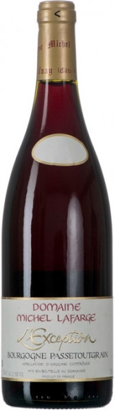 Вино Domaine Michel Lafarge, Bourgogne Passetoutgrain "l'Exception" AOC, 2020