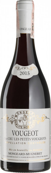 Вино Domaine Mongeard-Mugneret, Vougeot 1er Cru "Les Petits Vougeots" AOC, 2015