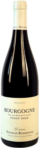 Вино Domaine Nicolas Rossignol, Bourgogne AOC Pinot Noir, 2012