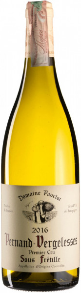 Вино Domaine Pavelot, Pernand-Vergelesses Premier Cru "Sous Fretille" AOC, 2016