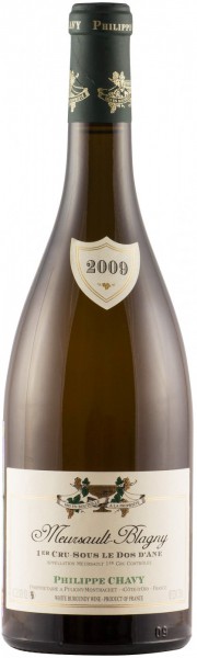 Вино Domaine Philippe Chavy, Meursault-Blagny 1er Cru "Sous le Dos d'Ane" AOC, 2009