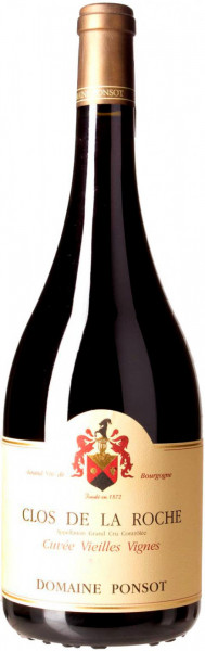 Вино Domaine Ponsot, Clos de la Roche Grand Cru "Cuvee Vieilles Vignes" AOC, 2013, 1.5 л