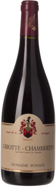Вино Domaine Ponsot, Griotte-Chambertin Grand Cru AOC, 2012