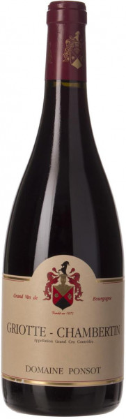 Вино Domaine Ponsot, Griotte-Chambertin Grand Cru AOC, 2013
