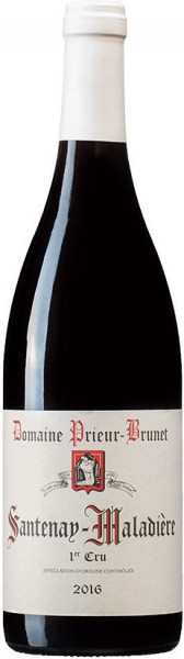 Вино Domaine Prieur-Brunet, Santenay-Maladiere Premier Cru AOC, 2016,