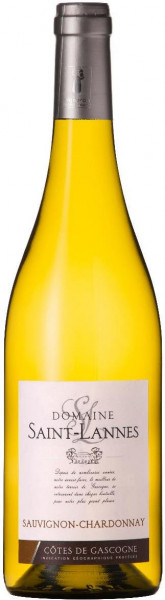 Вино Domaine Saint-Lannes, Sauvignon-Chardonnay, Cotes de Gascogne IGP, 2017