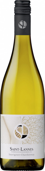 Вино Domaine Saint-Lannes, Sauvignon-Chardonnay, Cotes de Gascogne IGP, 2018