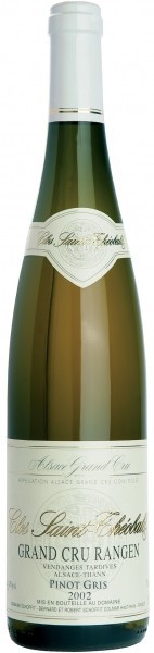 Вино Domaine Schoffit Pinot Gris Alsace Grand Cru AOC Rangen de Thann "Clos St Theobald" Vendage Tardive, 2002
