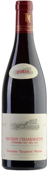 Вино Domaine Taupenot-Merme, Gevrey Chambertin Premier Cru Bel Air AOC, 2008