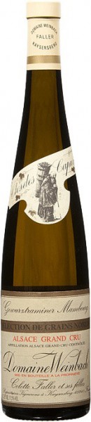 Вино Domaine Weinbach, Gewurztraminer Grand Cru "Mambourg" Selection de Grains Nobles, 2006, 0.5 л