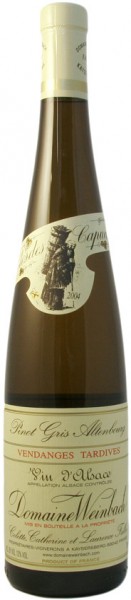 Вино Domaine Weinbach, Pinot Gris Altenbourg Vendanges Tardives, 2004