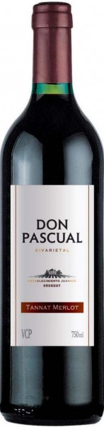 Вино "Don Pascual" Bivarietal, Tannat Merlot, 0.187 л