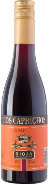Вино "Dos Caprichos" Joven, Rioja DOC, 2018, 0.375 л
