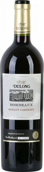 Вино Dulong, Bordeaux AOP Merlot-Cabernet