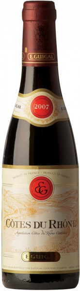 Вино E. Guigal, Cotes du Rhone Rouge, 2007, 0.375 л