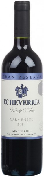 Вино Echeverria, Carmenere Gran Reserva, 2014
