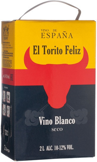 Вино "El Torito Feliz" Blanco Seco, bag-in-box, 2 л