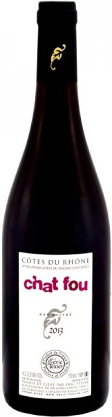 Вино Eric Texier, "Chat Fou" Cotes du Rhone AOC, 2013