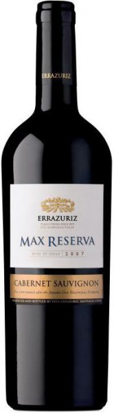 Вино Errazuriz, Max Reserva Cabernet Sauvignon, 2007, 0.375 л