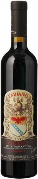 Вино Fabiano, Recioto della Valpolicella Classico DOC 2007, 0.5 л