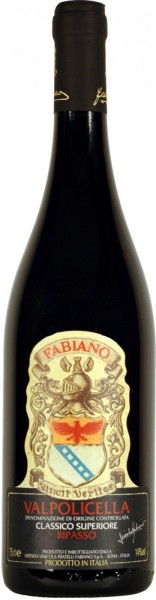 Вино Fabiano, Valpolicella Classico Superiore DOC Ripasso, 2013
