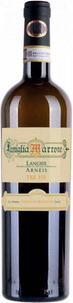 Вино Famiglia Marrone, "Tre Fie" Langhe DOC Arneis, 2018