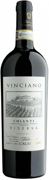 Вино Fattoria di Calappiano, "Vinciano" Chianti Riserva DOCG, 2015