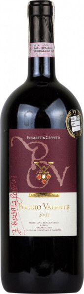 Вино Fattoria Le Pupille, "Poggio Valente", Morellino di Scansano Riserva DOC, 2007, 1.5 л