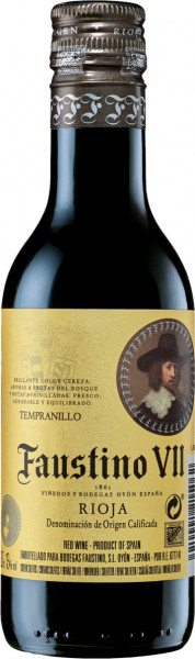 Вино "Faustino VII", Rioja DOC, 2018, 0.187 л