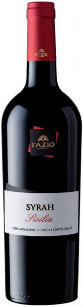 Вино Fazio, Syrah, Sicilia IGT, 2017