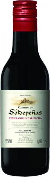 Вино Felix Solis, "Castillo de Soldepenas" Tempranillo Garnacha, Valdepenas DO, 0.187 л