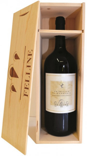 Вино Felline, Primitivo di Manduria DOC, 2015, gift box, 1.5 л