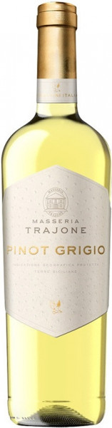 Вино Femar Vini, "Masseria Trajone" Pinot Grigio, Terre Siciliane IGP, 2019