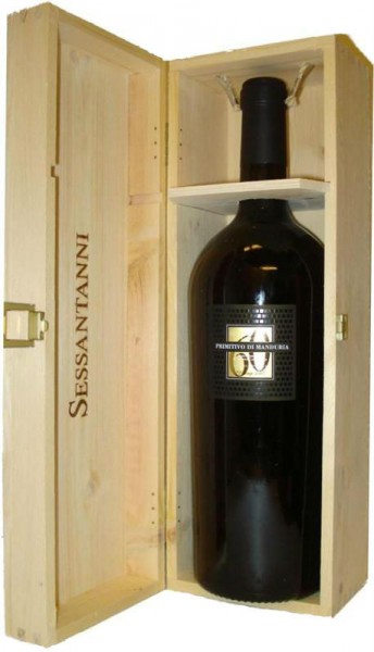 Вино Feudi di San Marzano, "Sessantanni" Primitivo di Manduria, 2011, wooden box, 1.5 л