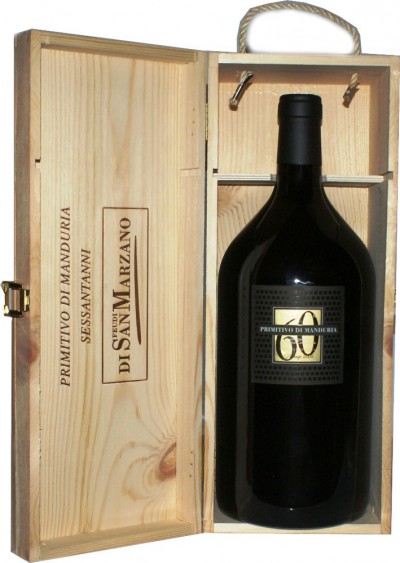 Вино Feudi di San Marzano, "Sessantanni" Primitivo di Manduria, 2011, wooden box, 3 л
