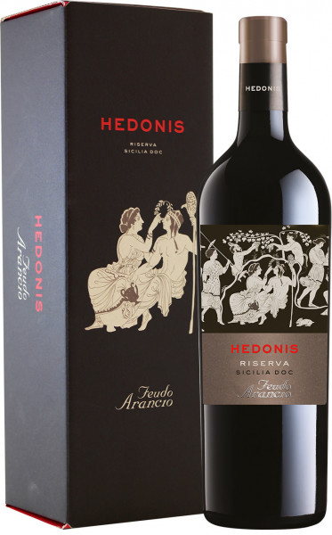 Вино Feudo Arancio, "Hedonis" Nero d'Avola, Riserva, Sicilia DOC, 2015, gift box