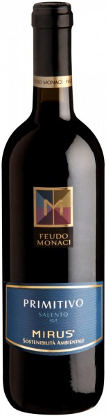 Вино Feudo Monaci, Primitivo, Salento IGT, 2015