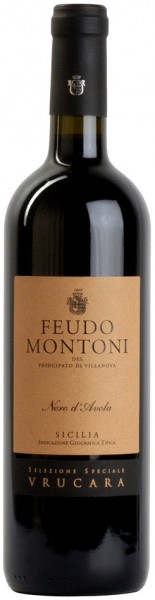 Вино Feudo Montoni, Vrucara Nero d'Avola, 2009